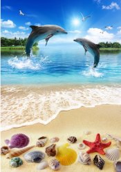 фотообои Дельфины у берега