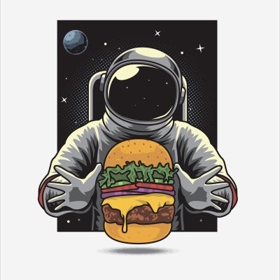 постеры Космический бургер