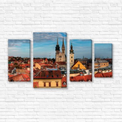 модульные картины Панорама Праги