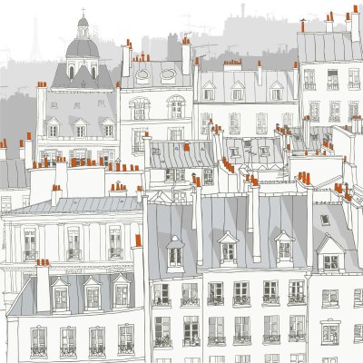 фотообои Парижские крыши