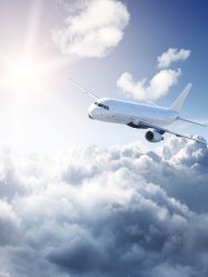 фотообои Самолет и облака