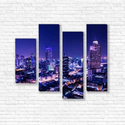 модульные картины Бангкок в сумерках