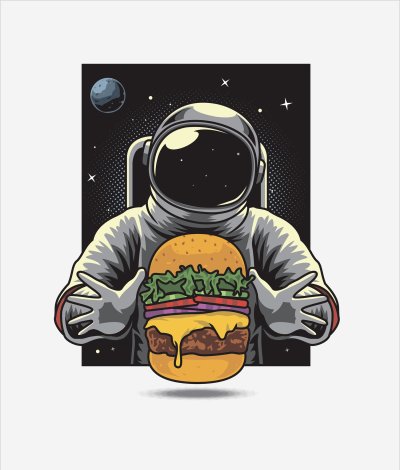 постеры Космический бургер
