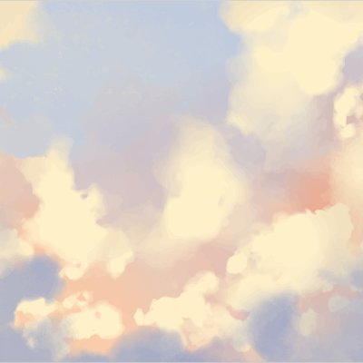 постеры Акварельные облака