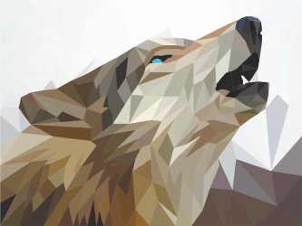 фотообои Геометрический волк