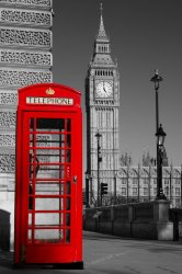 фотообои Красная Лондонская будка