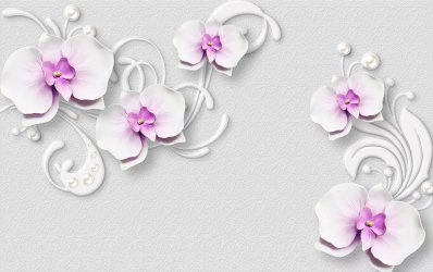 фотообои Лиловые орхидеи 3Д